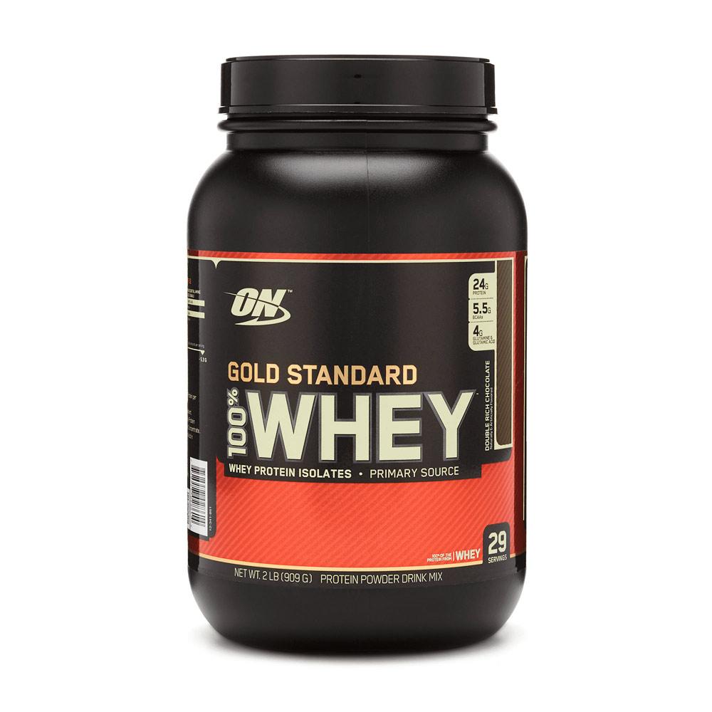 Optimum Nutrition 100% Whey Protein Gold Standard 2 Lbs Protein Optimum Nutrition Double Rich Chocolate  (1057917435947)