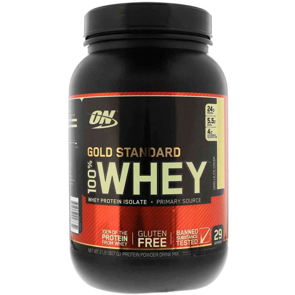 Optimum Nutrition 100% Whey Protein Gold Standard 2 Lbs Protein Optimum Nutrition Vanilla  (1057917435947)