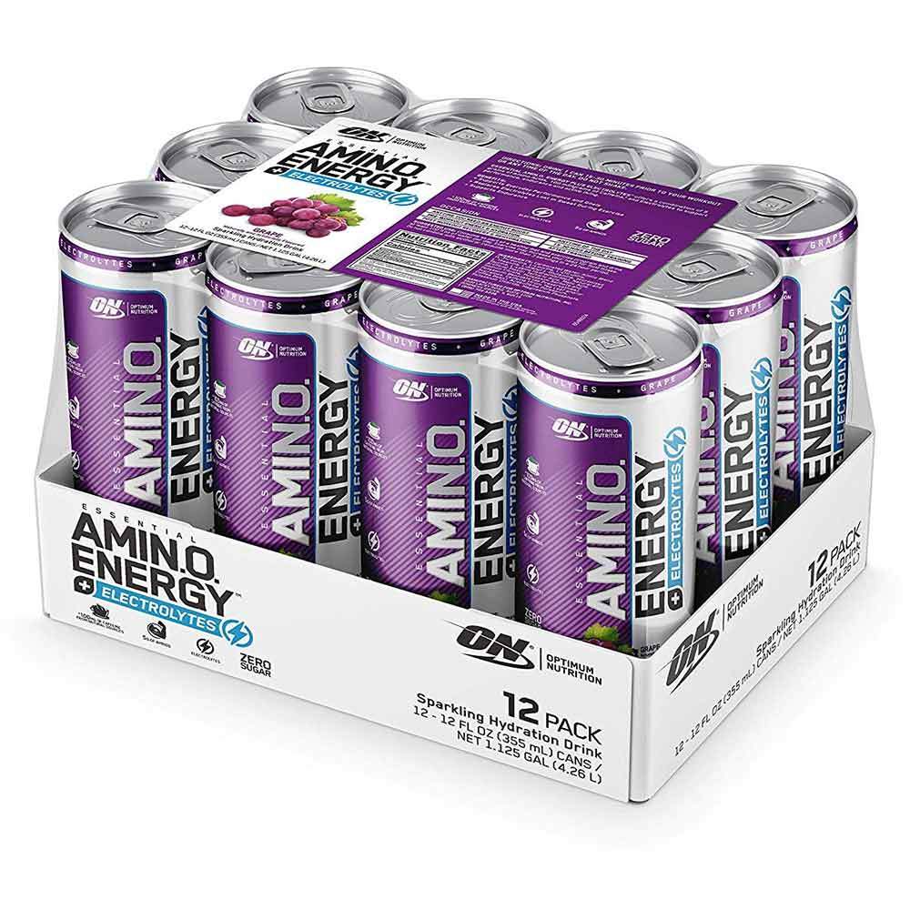 OPT Amino Energy + Electrolytes RTD 12/Case Drinks Optimum Nutrition Grape  (1766092898347)