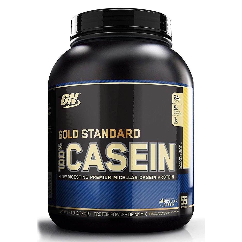 Optimum Nutrition 100% Casein 4 Lbs Protein Optimum Nutrition Banana Cream  (1058078031915)