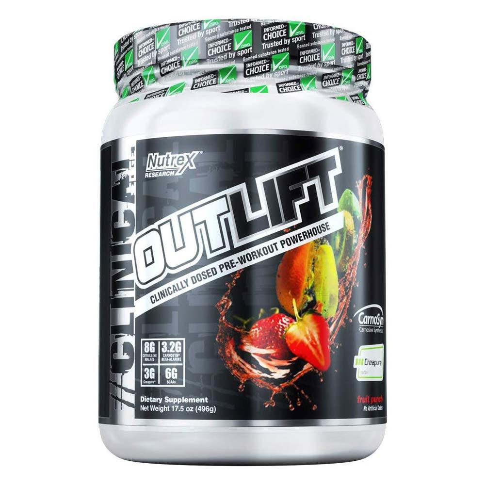 Nutrex Research Outlift 20 Servings Pre-Workouts Nutrex Research Fruit Punch  (4294748504129)