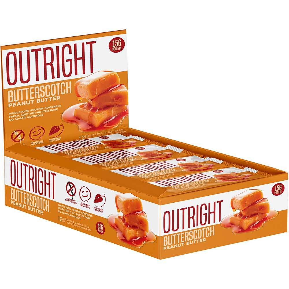MTS Nutrition Outright Bar 12 Pack Bars MTS Nutrition Butterscotch  (1825697103915)