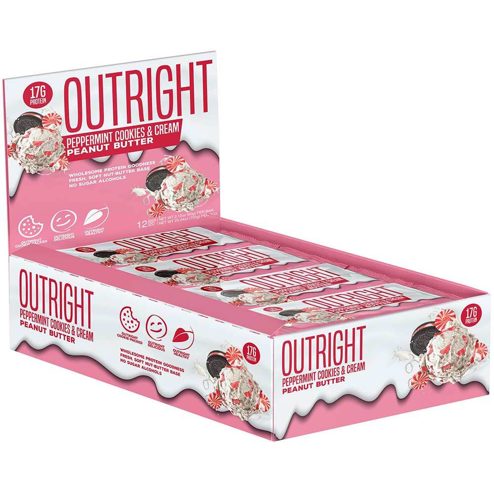 MTS Nutrition Outright Bar 12 Pack Bars MTS Nutrition Peppermint Cookies and Cream Peanut Butter  (1825697103915)