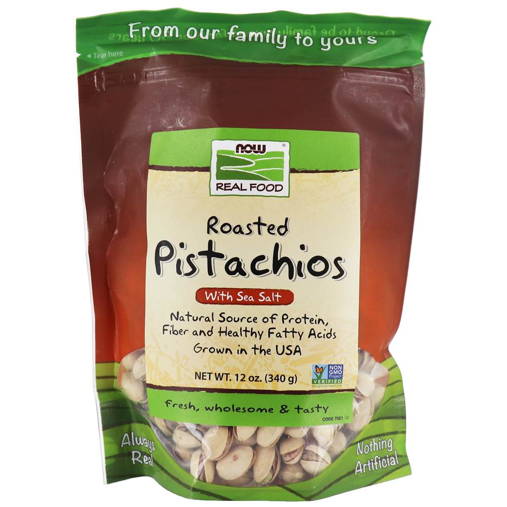 NF PISTACHIOS R/S 12oz Foods & - Juices Now Foods 