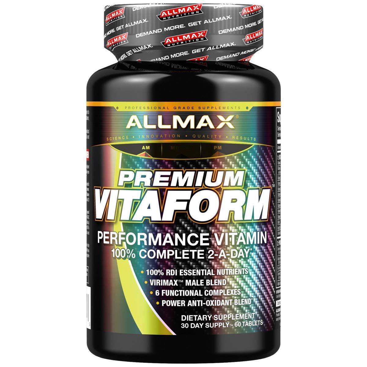 Allmax Nutrition VitaForm Men's Multi-Vitamin 60 Tabs Vitamins Allmax Nutrition  (1058699673643)