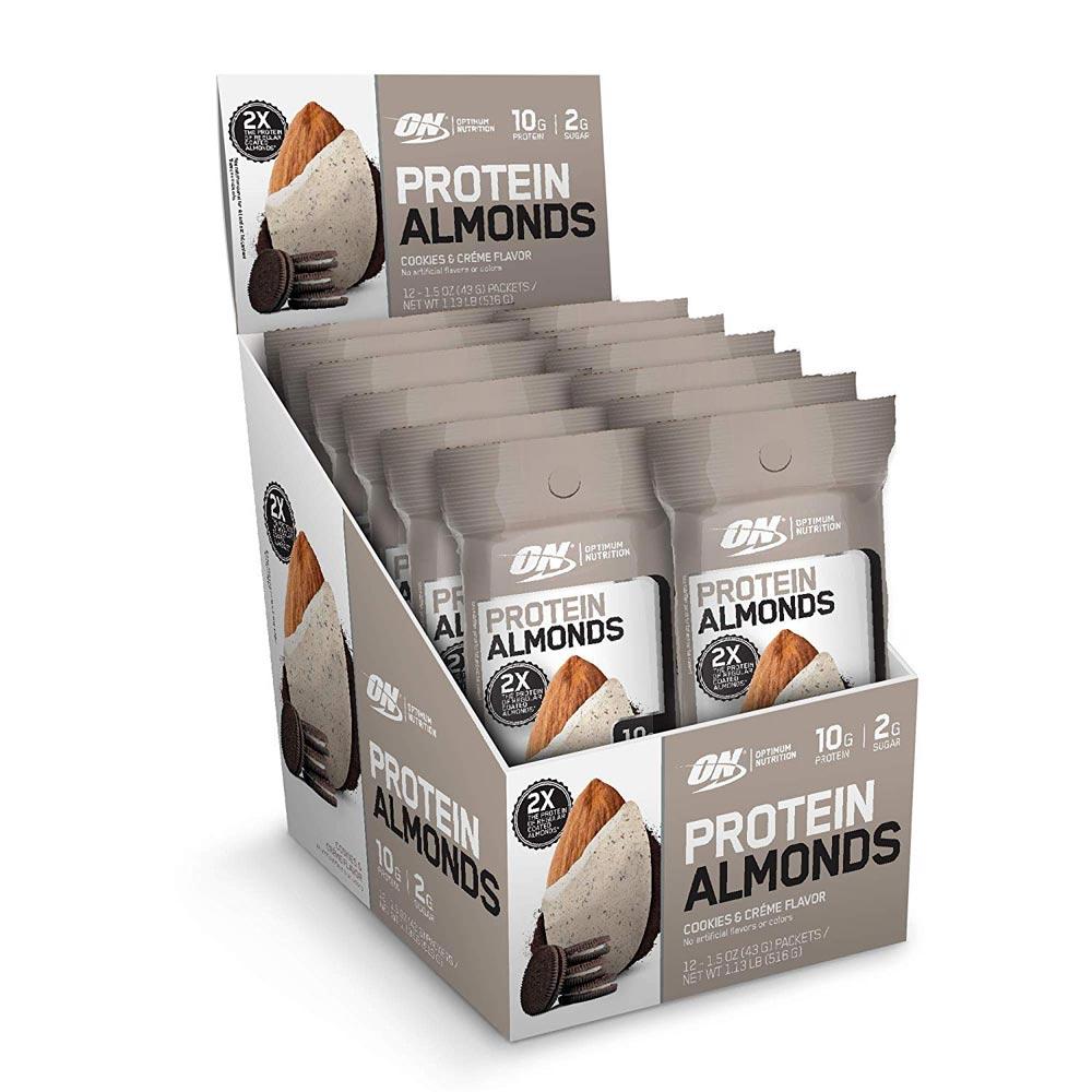 Optimum Nutrition Protein Almonds 12/Box Foods & Snacks Optimum Nutrition Cookies and Creme  (1059344220203)