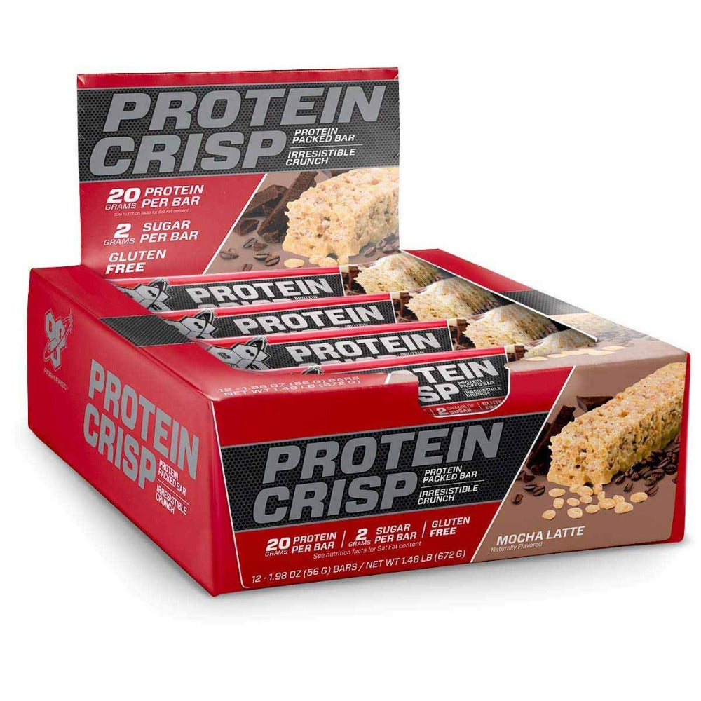 BSN Syntha-6 Protein Crisp 12/Box Bars BSN Mocha Latte  (1556856930347)
