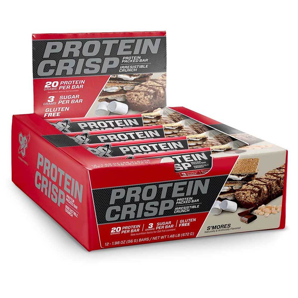 BSN Syntha-6 Protein Crisp 12/Box Bars BSN S'mores  (1556856930347)