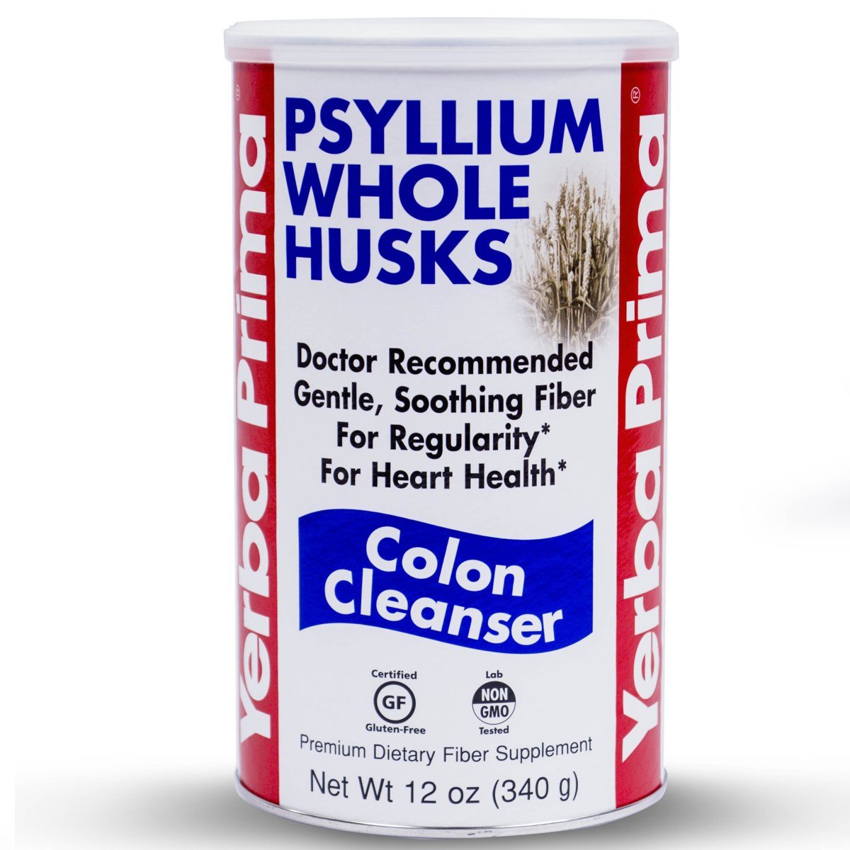 Yerba Prima Psyllium Whole Husks 12 oz Digestive Health / Probiotics Yerba Prima  (1057884995627)