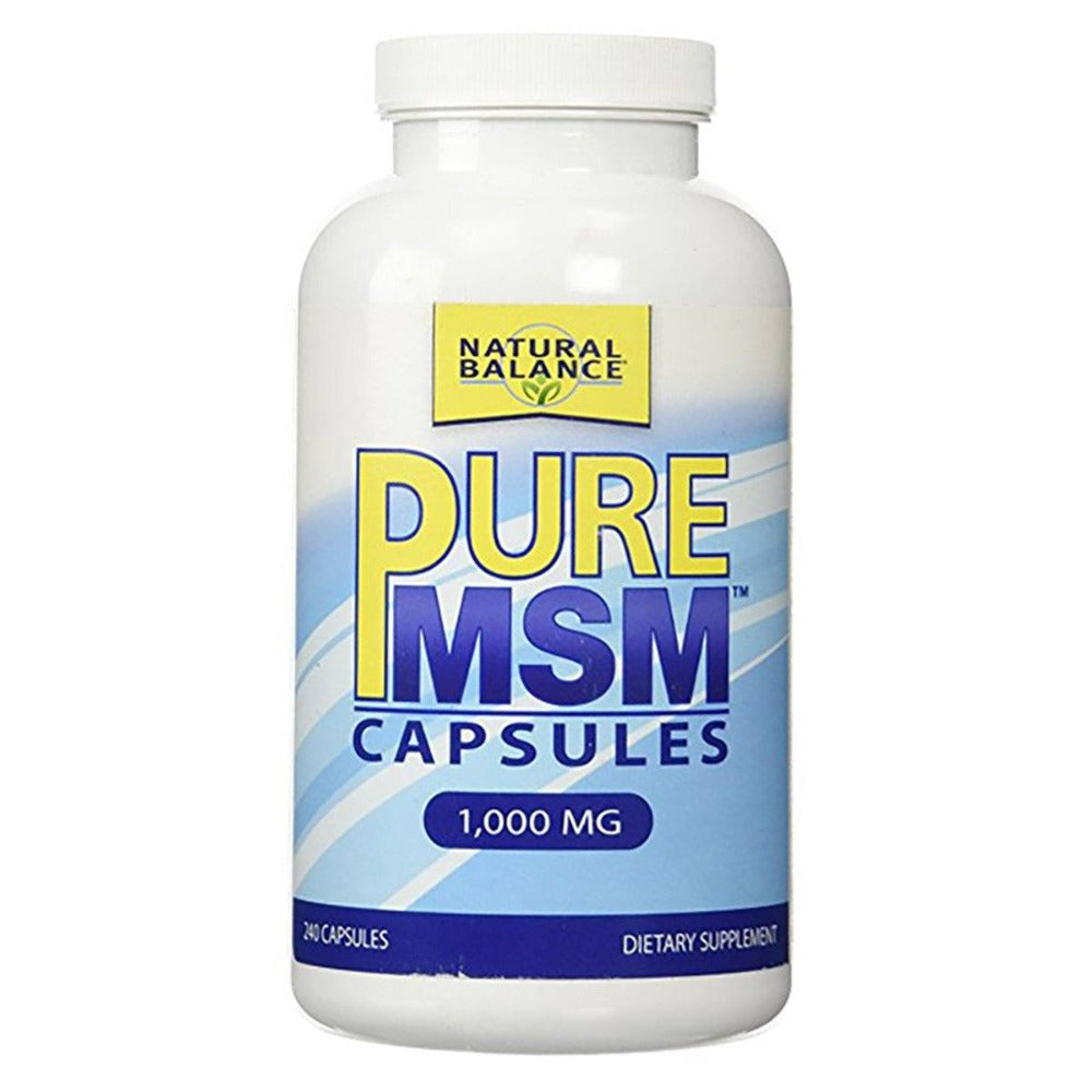 Natural Balance Pure MSM 1000mg 240 Caps Joint Aids Natural Balance  (1059022077995)
