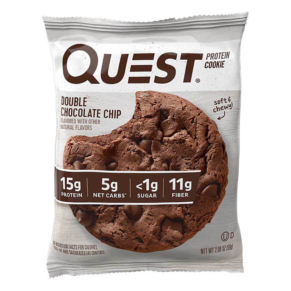 QUEST NUTRITION QUEST COOKIE DOUBLE CHOCOLATE CHIP INDIVIDUAL Bars Quest Nutrition  (4327053525057)