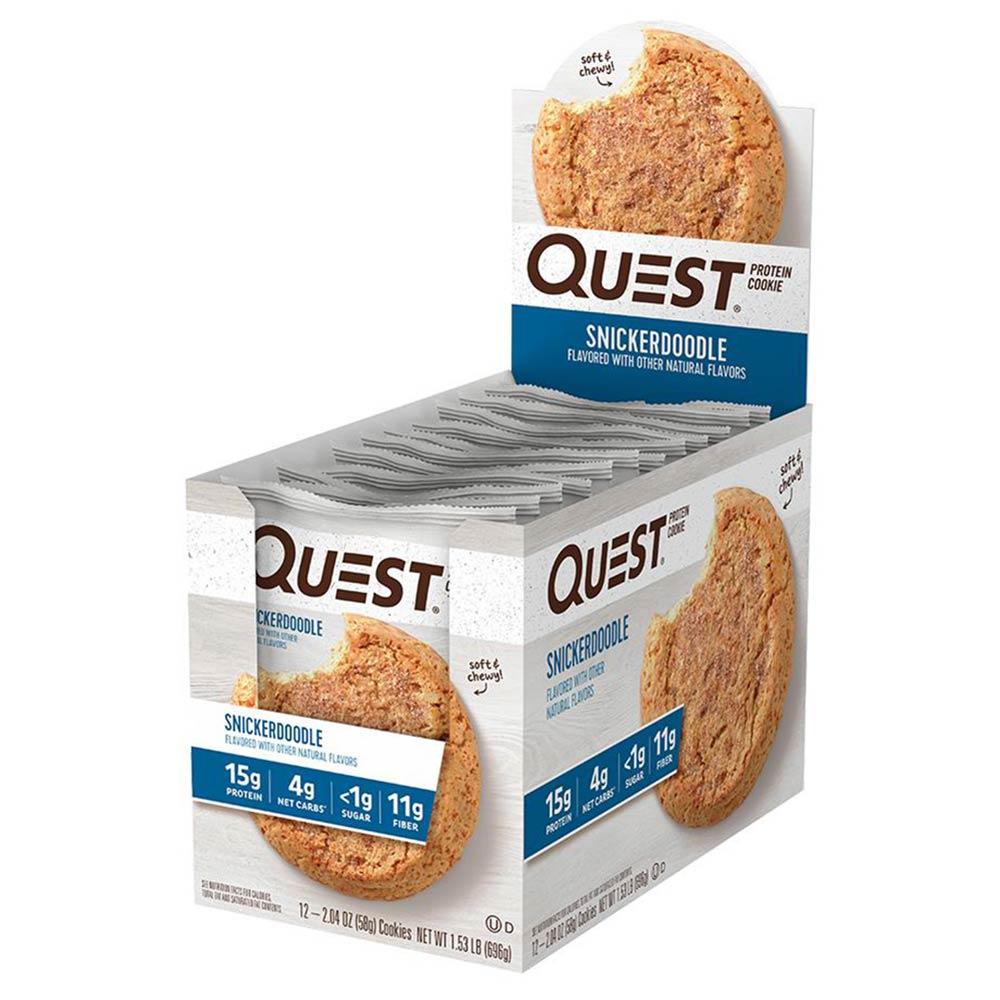 Quest Nutrition Cookies 12/Box Protein Quest Nutrition Snickerdoodle  (1059342975019)