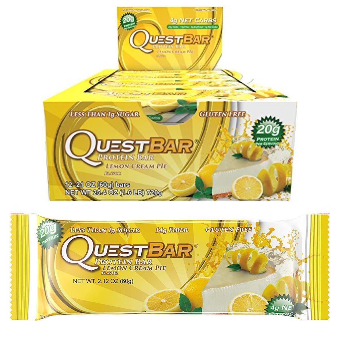 Quest Nutrition Quest Bar Protein Bar 12/Box Top 50 Quest Nutrition Lemon Cream Pie  (1058690433067)