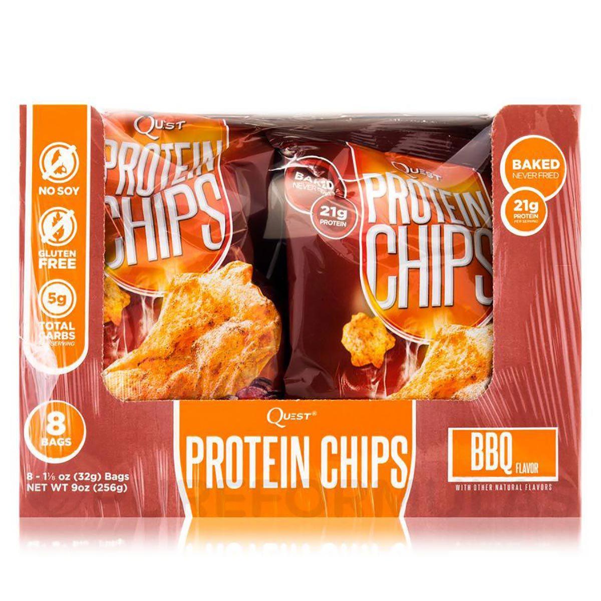 Quest Nutrition Quest Protein Chips 8/Box Protein Quest Nutrition BBQ  (1059086270507)
