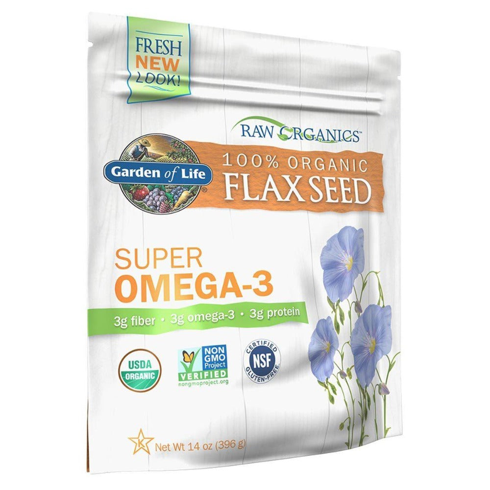 Garden of Life Raw Organics Golden Flax Seed 14 Oz Foods & Snacks Garden of Life  (1058852929579)