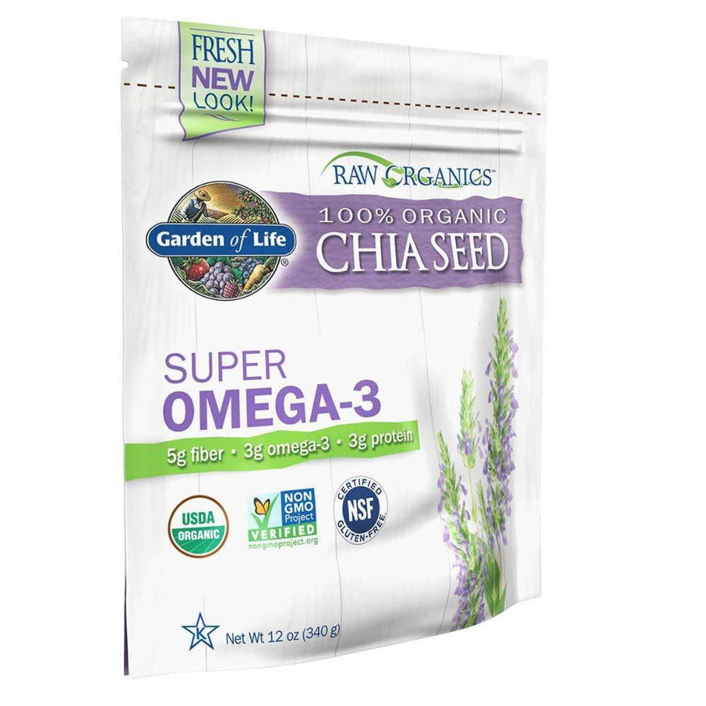 Garden of Life Raw Organics Chia Seed 12 Oz Foods & Snacks Garden of Life  (1058850930731)
