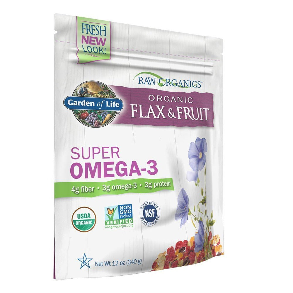 Garden of Life Raw Organics Golden Flax Seed + Raw Organic Antioxidant Fruit 12 Oz Foods & Snacks Garden of Life  (1058855649323)