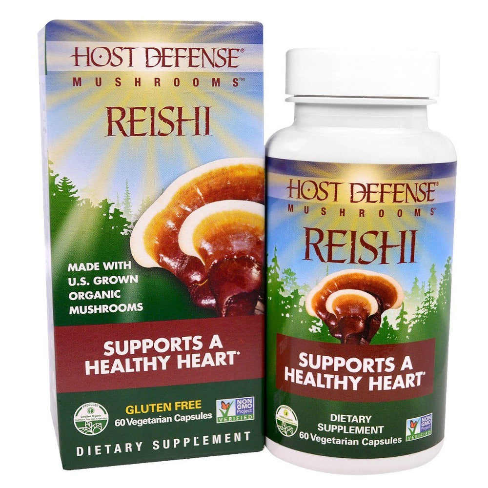 Fungi Perfect Host Defense Reishi 60 Vege Caps Herbs Fungi Perfect  (1059230842923)