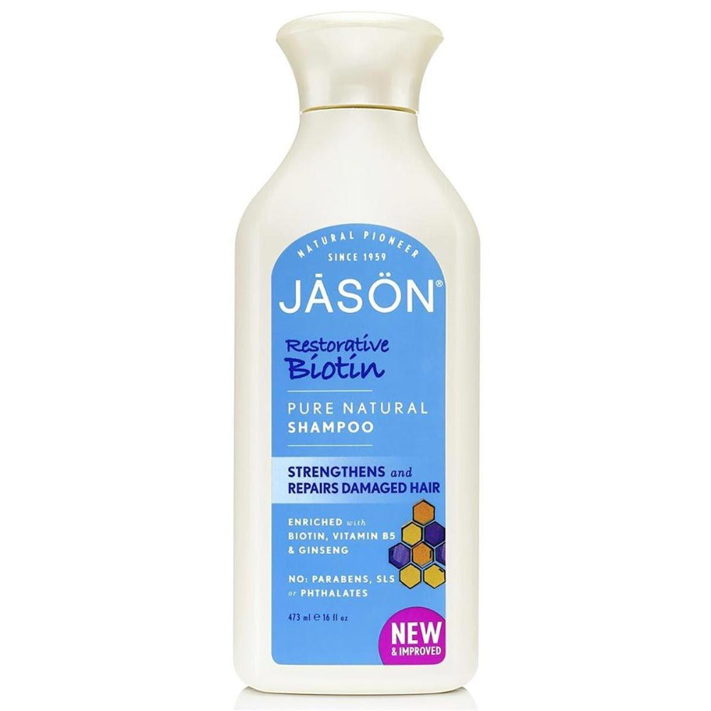 Jason Natural Biotin Shampoo 16 Oz Personal Care Jason  (1057956528171)