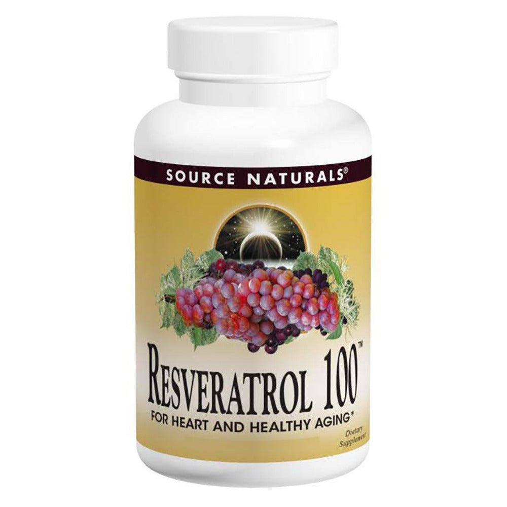 Source Naturals Resveratrol 100mg 120 Caps Antioxidants / CoQ-10 Source Naturals  (1058185773099)