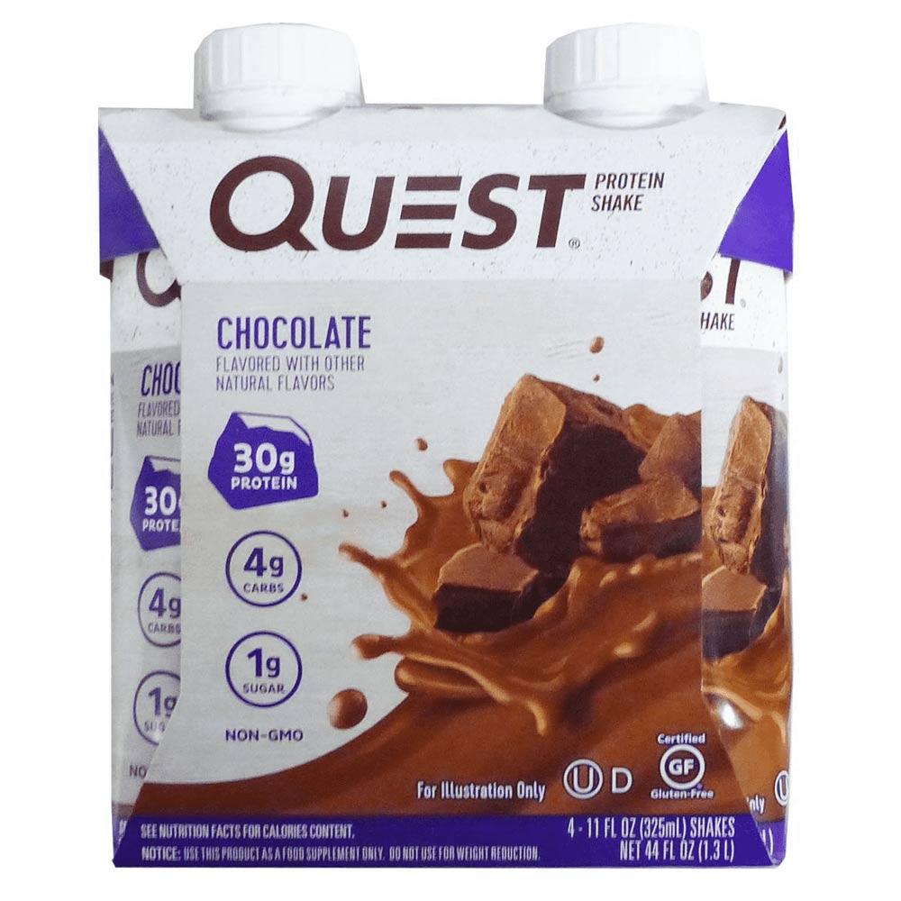 Quest Nutrition RTD Protein Shake 4/Pack Drinks Quest Nutrition Chocolate  (4169019686955)