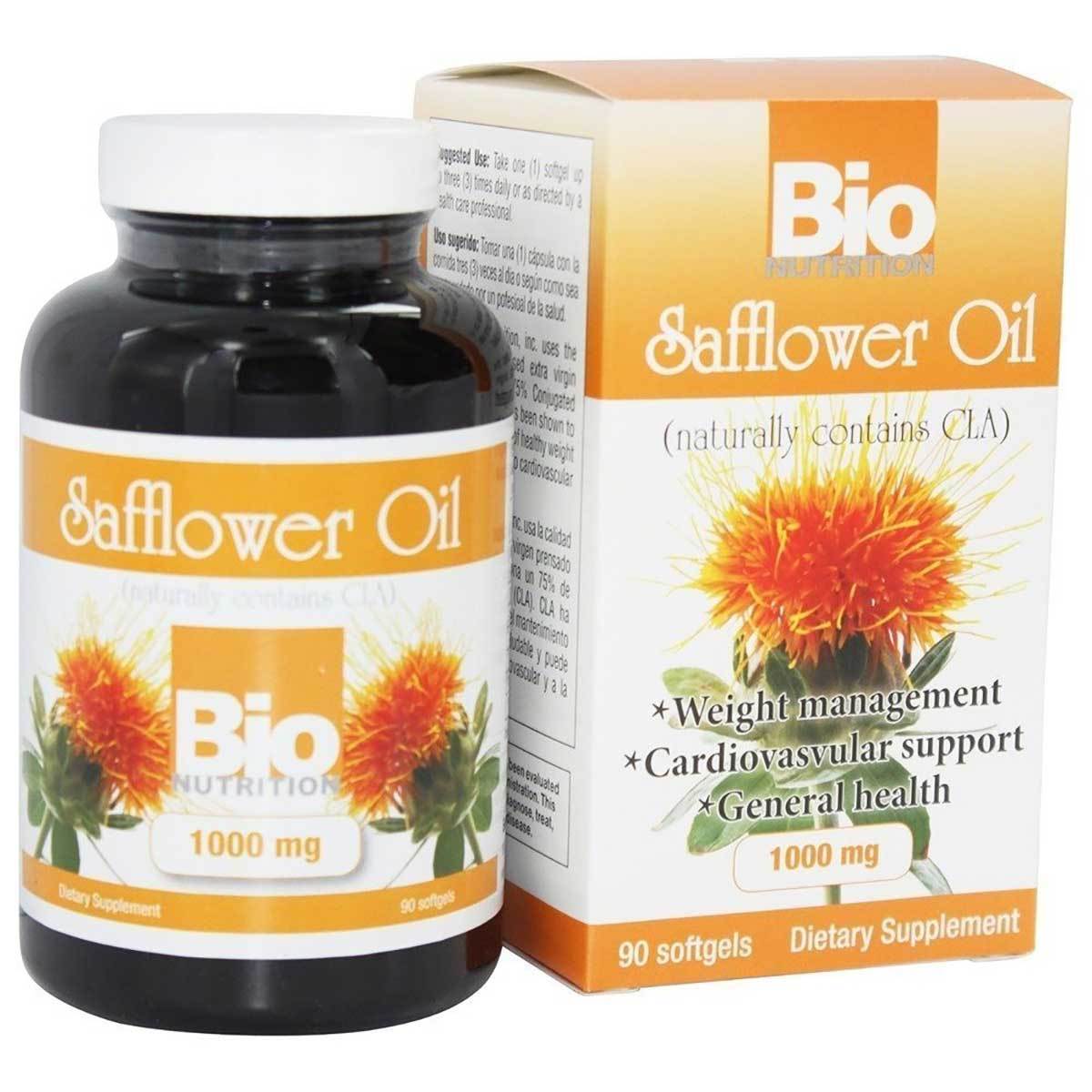 Bio Nutrition Safflower Oil 1000mg 90 Softgels Diet/Energy Bio Nutrition  (1059057270827)