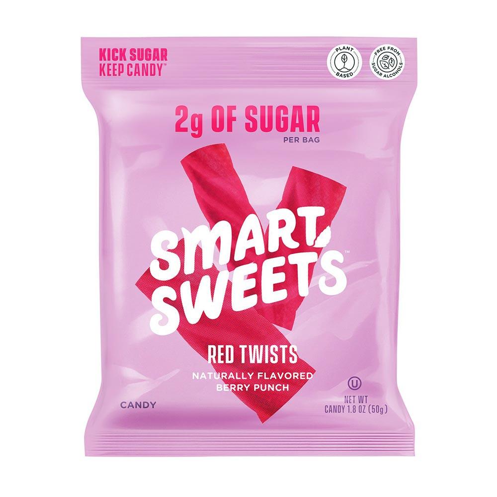 Smart Sweets Gummy Snacks 12/Box Foods & Snacks Smart Sweets Red Twists 