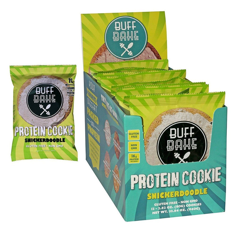 Buff Bake Snickerdoodle Protein Cookie 12/Box Foods & Snacks Buff Bake  (1059262234667)