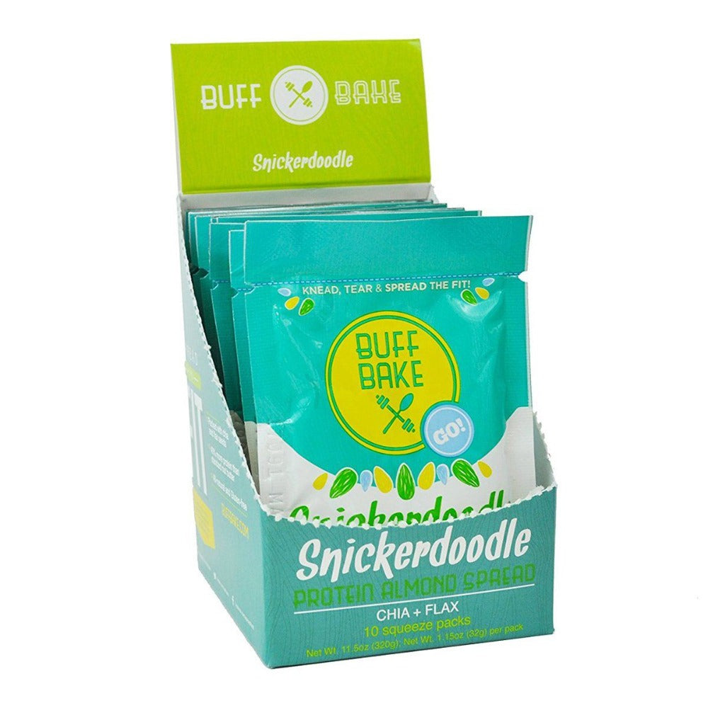 Buff Bake Snickerdoodle Protein Almond Spread 10 Pack Foods & Snacks Buff Bake  (1059260956715)
