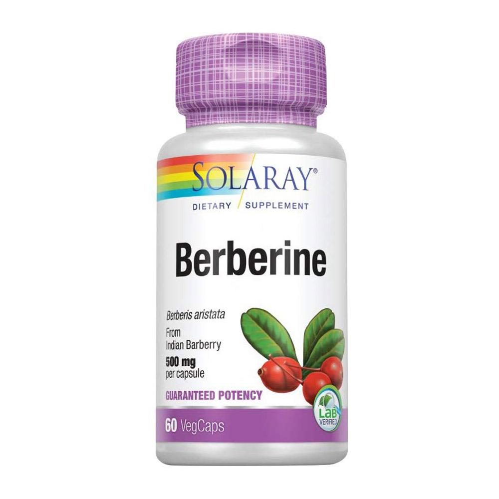 Solaray Berberine 500mg 60 Capsules Herbs Solaray  (4358311542849)