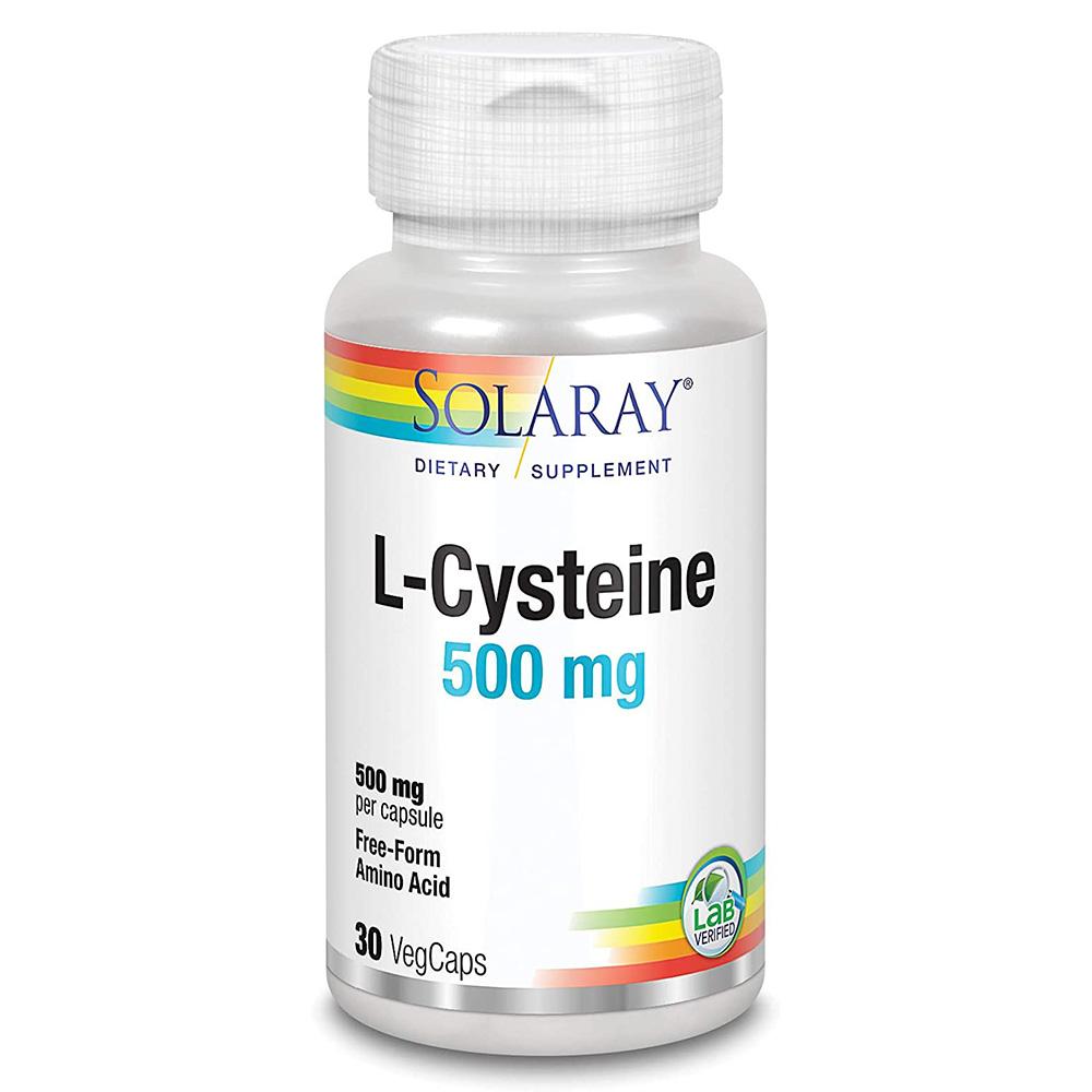 Solaray Free-Form L-Cysteine 500mg 30 Caps Amino Acids Solaray 