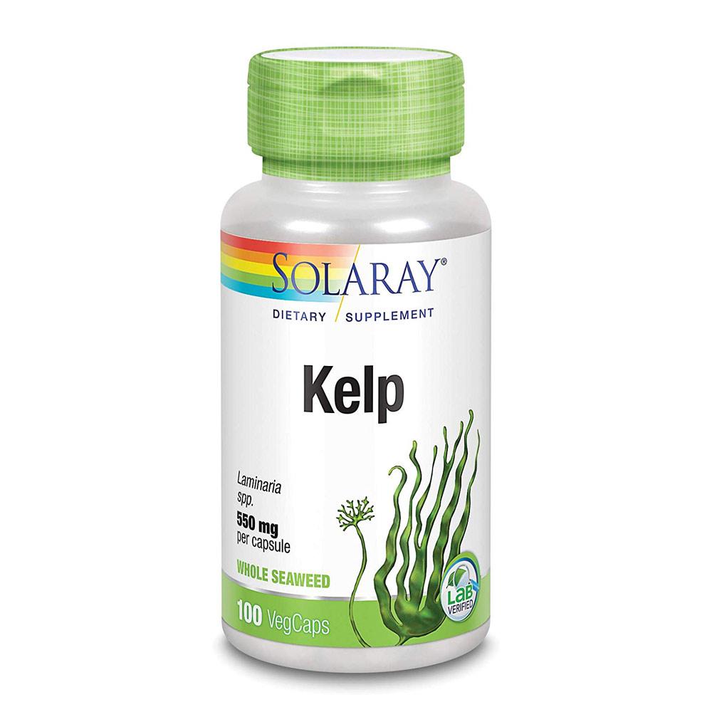 Solaray Kelp 550mg 100 Caps Herbs Solaray  (1057888534571)