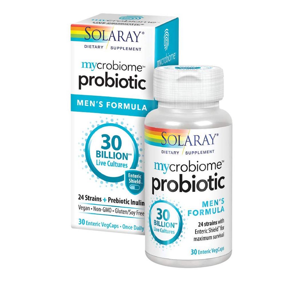 Solaray Mycrobiome Probiotic Men's Formula 30VC Digestive Health Solaray  (1753796608043)