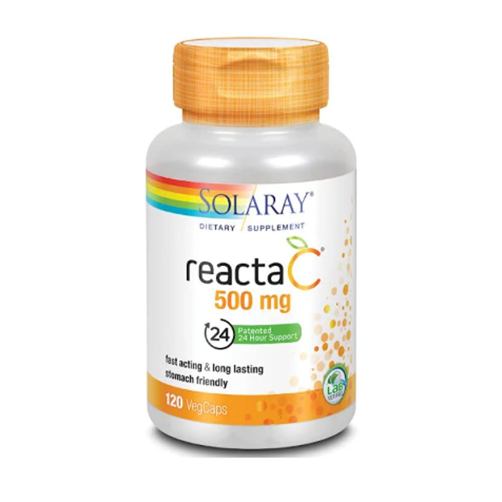 Solaray Reacta-C w/Bioflavonoids 500mg 180 Caps Vitamins Solaray  (1058121941035)