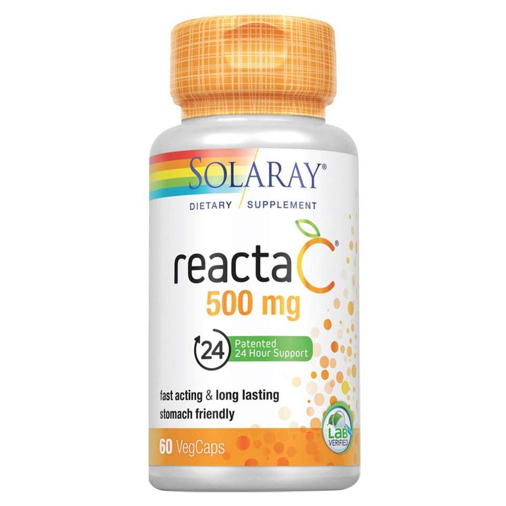 Solaray ReactaC 500mg 60VC Vitamins & Minerals Solaray 