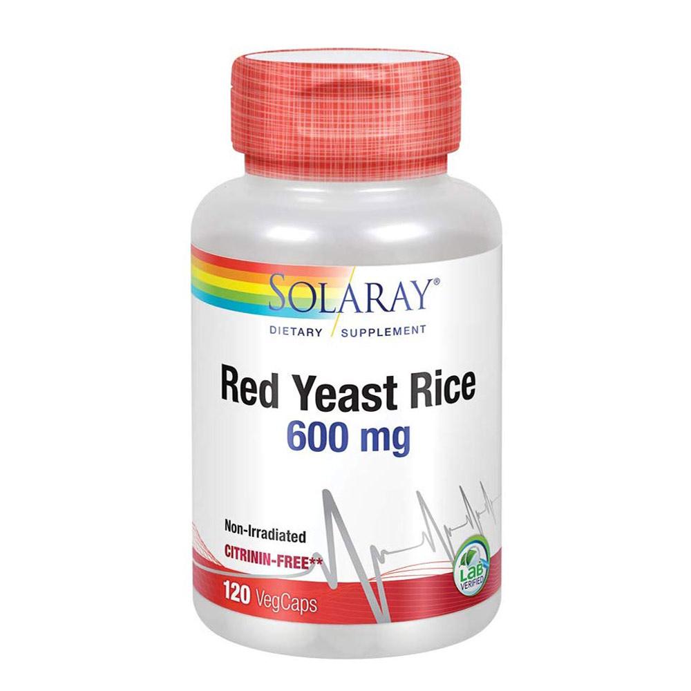 Solaray Red Yeast Rice 600mg 120 Capsules Store Stock Only Solaray  (4320544915521)