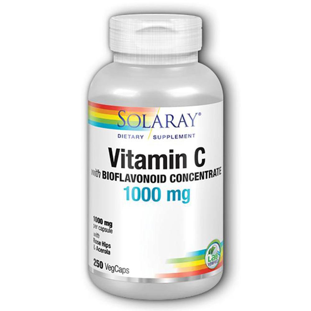 Solaray Vitamin C 1000mg 250 Caps Vitamins Solaray  (1057896398891)