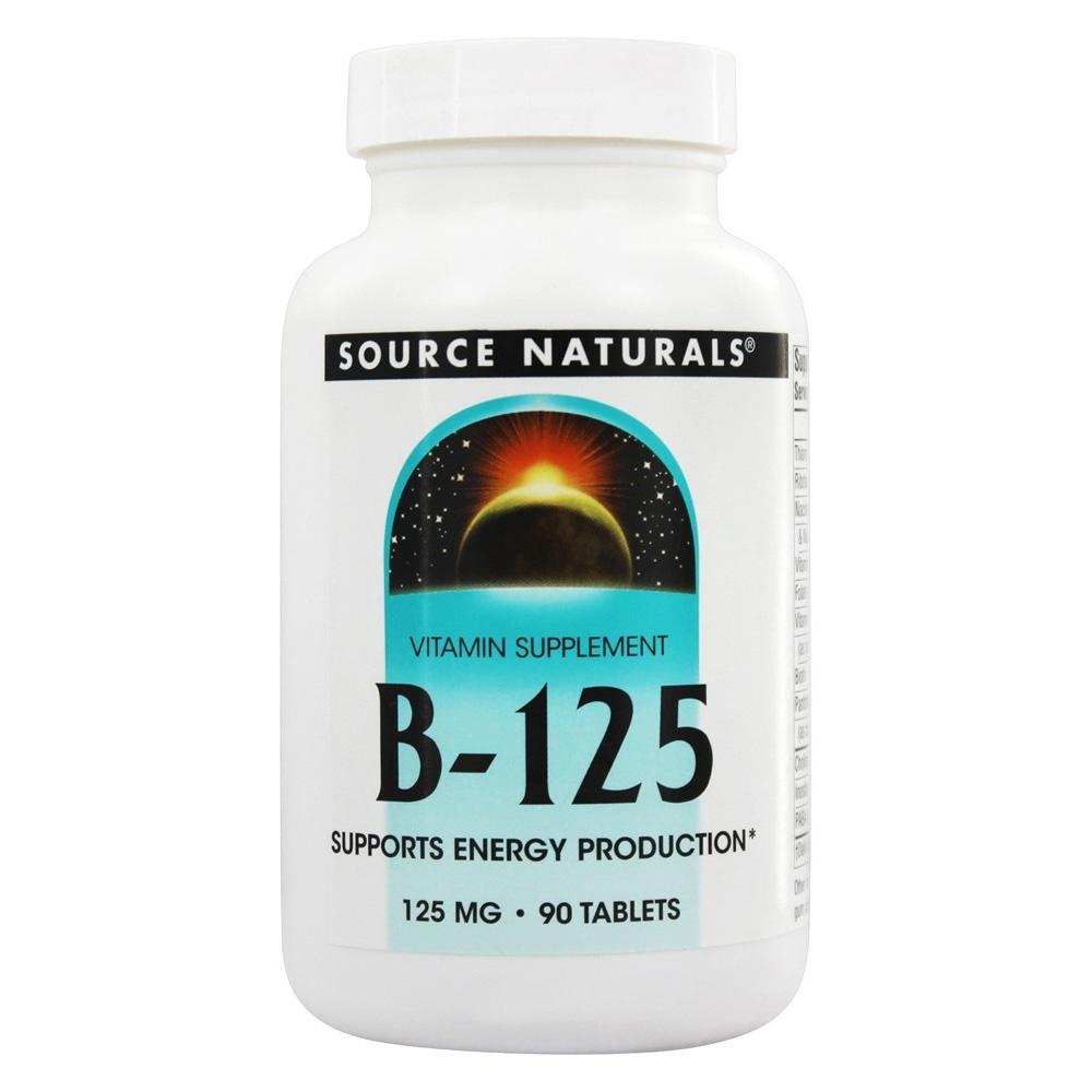 Source Naturals B-125 125mg 90T Vitamins & Minerals Source Naturals 