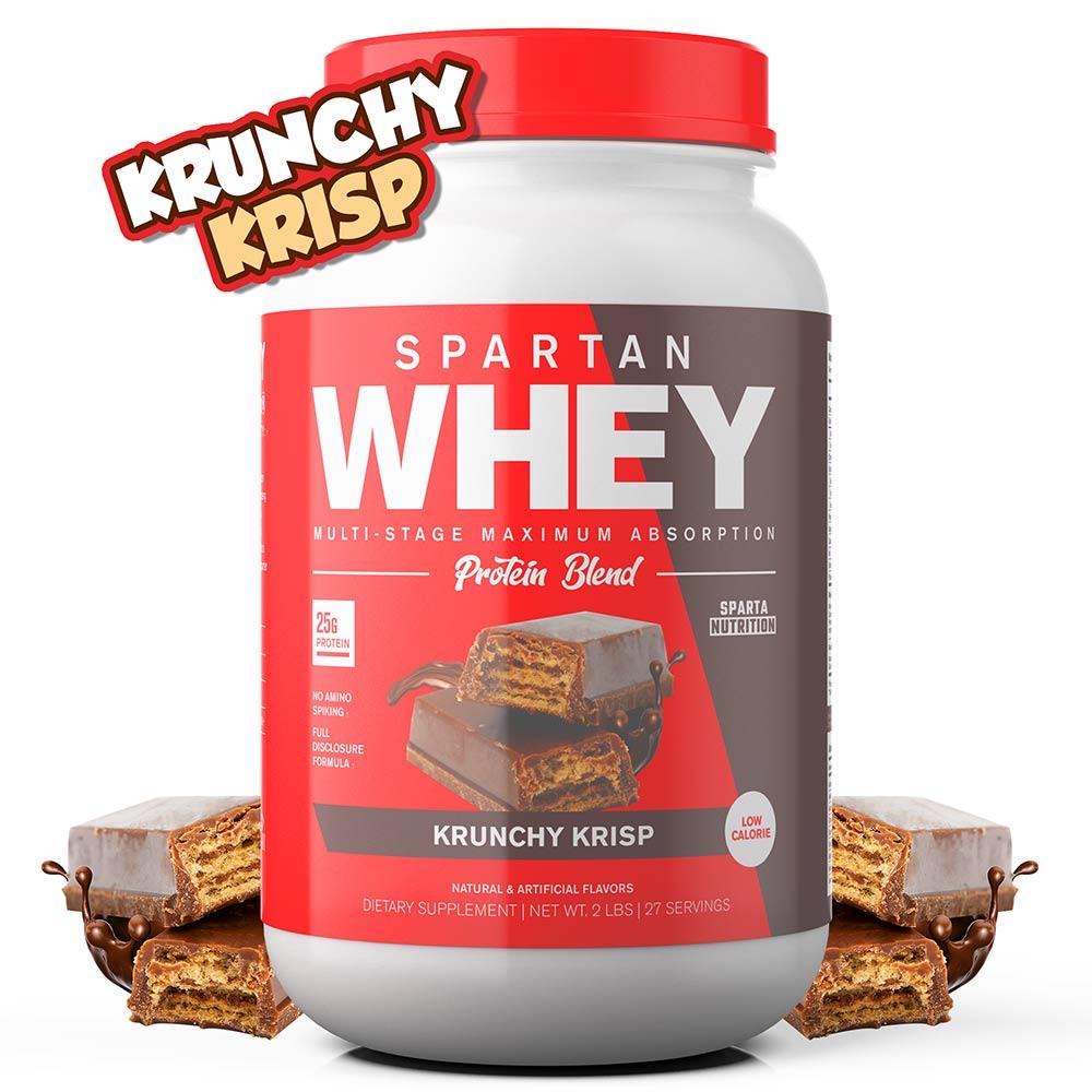 Spartan Whey 2lbs Protein Powders Sparta Nutrition KIT KRISPS  (1677763248171)
