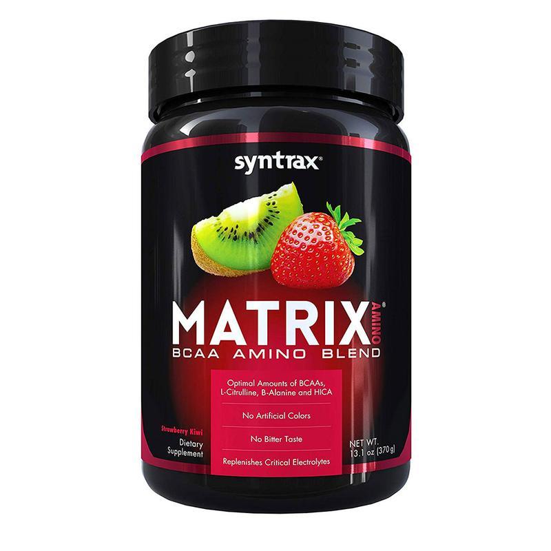 Syntrax Matrix BCAA Amino Blend 370g Amino Acids Syntrax Strawberry Kiwi  (1680671735851)