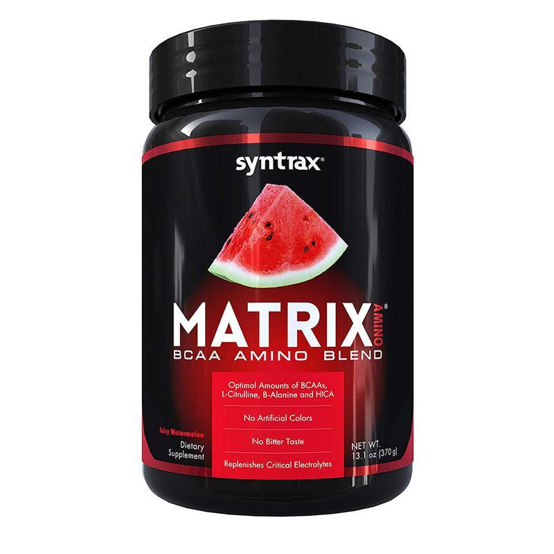Syntrax Matrix BCAA Amino Blend 370g Amino Acids Syntrax Juicy Watermelon  (1680671735851)