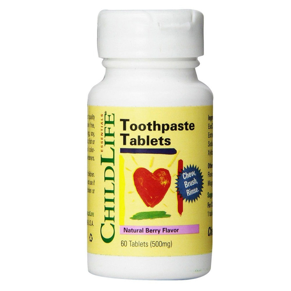 ChildLife Toothpaste Tablets 60 Tabs Minerals ChildLife  (1059077849131)