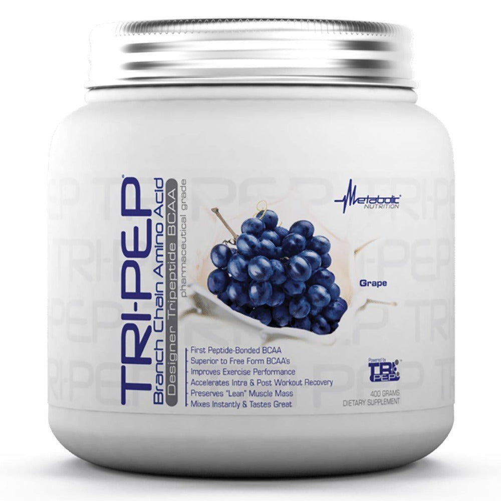 Metabolic Nutrition Tri-Pep 400 Grams Amino Acids Metabolic Nutrition Grape  (1058828681259)