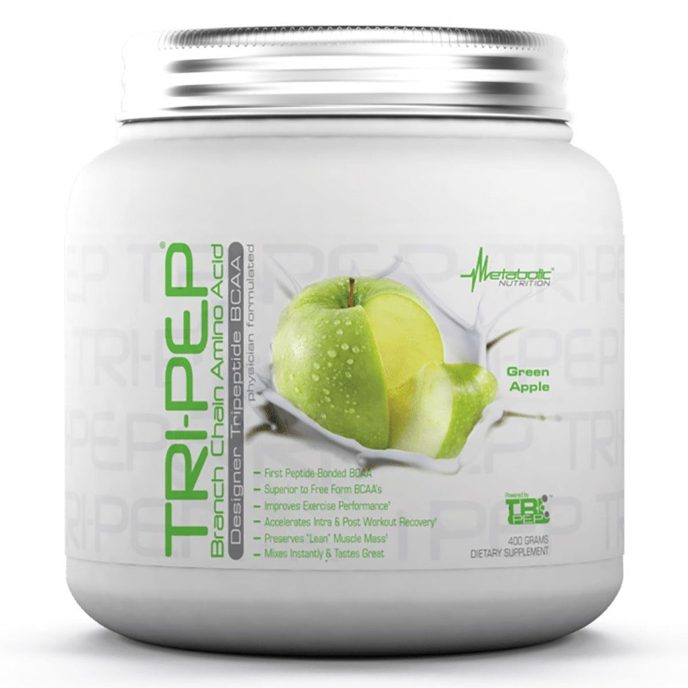 Metabolic Nutrition Tri-Pep 400 Grams Amino Acids Metabolic Nutrition Green Apple  (1058828681259)