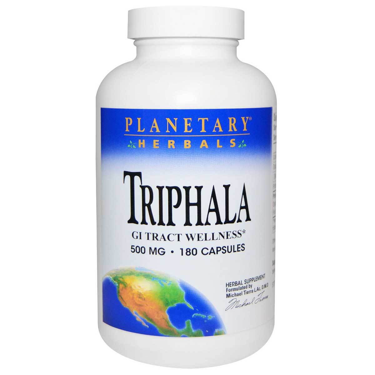 Planetary Herbals Triphala Internal Cleanser 500mg 180 Caps Digestive Health / Probiotics Planetary Herbals  (1058065350699)