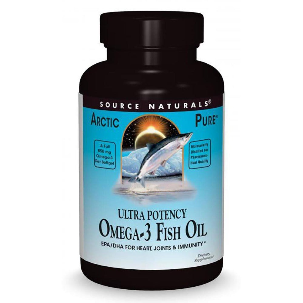 Source Naturals Ultra Potency Omega-3 Fish Oil 850mg 60 Gels Omega Fatty Acids / EFAs Source Naturals  (1058676867115)