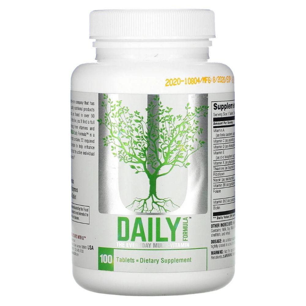 Universal Daily Formula 100 Tabs Multi Vitamins Universal 