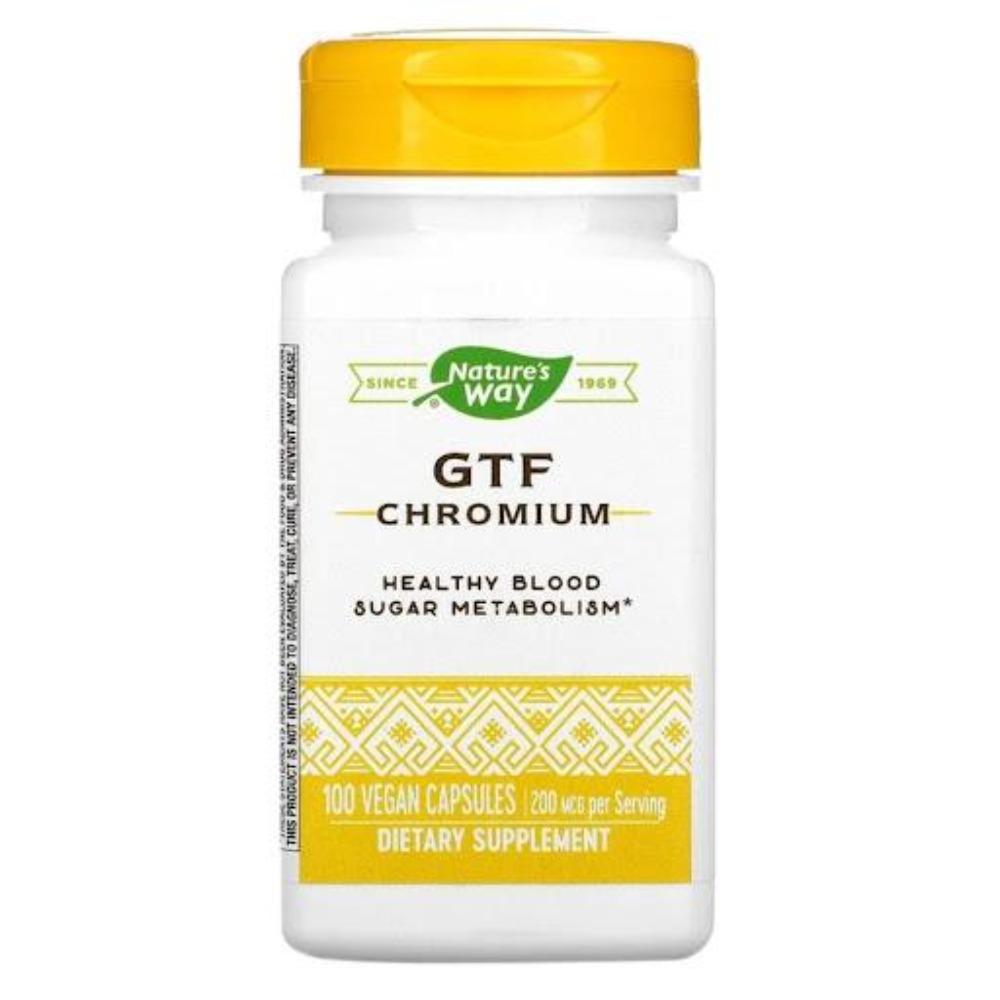 Nature's Way GTF Chromium 100 Vegan Capsules Antioxidants / CoQ-10 Nature's Way 