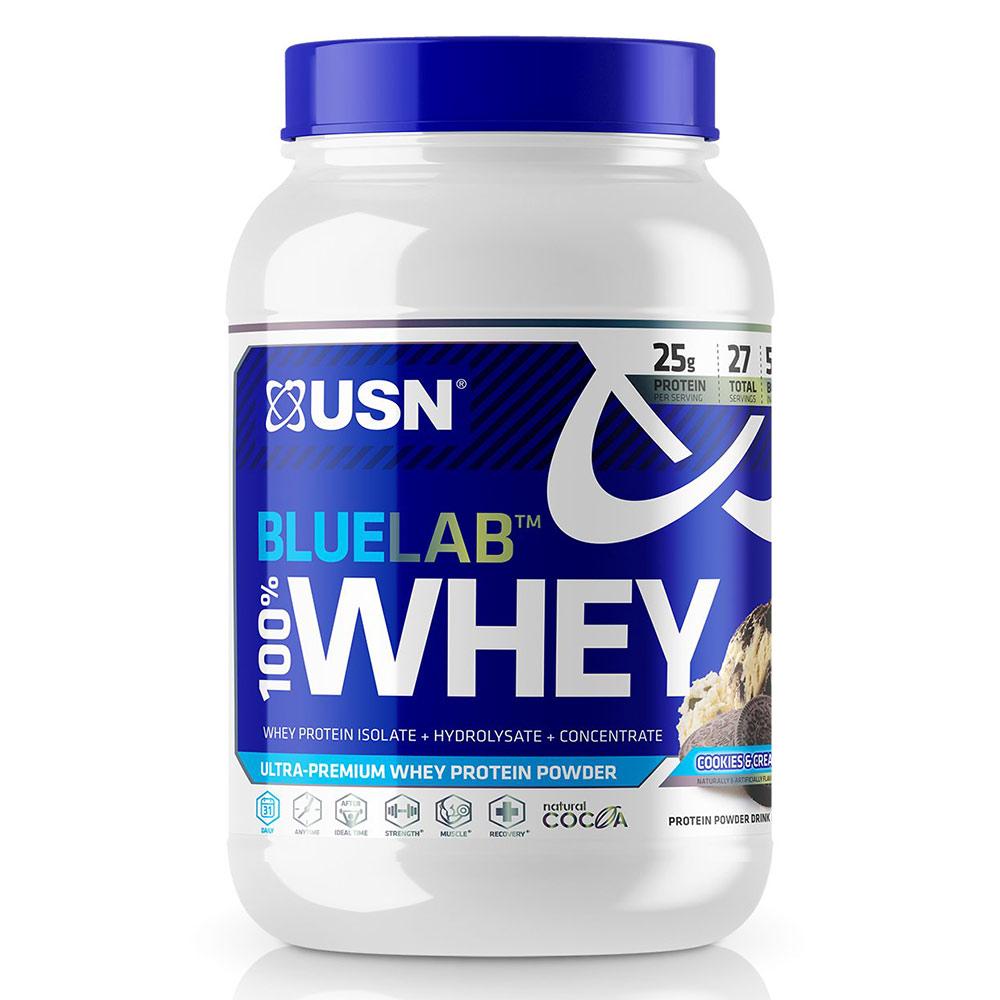 USN BLUE LAB 100% WHEY 2LB Protein Powders USN COOKIES AND CREAM  (1565505323051)