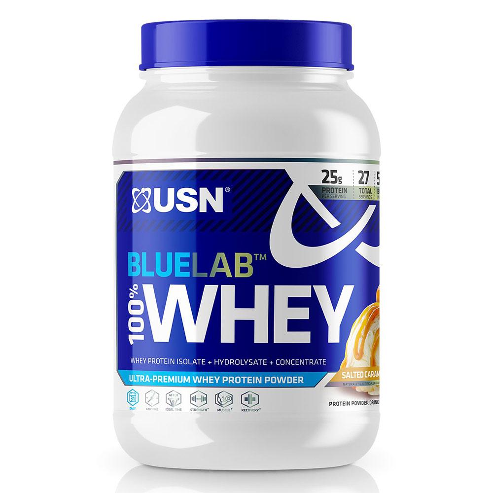 USN BLUE LAB 100% WHEY 2LB Protein Powders USN SALTED CARAMEL  (1565505323051)